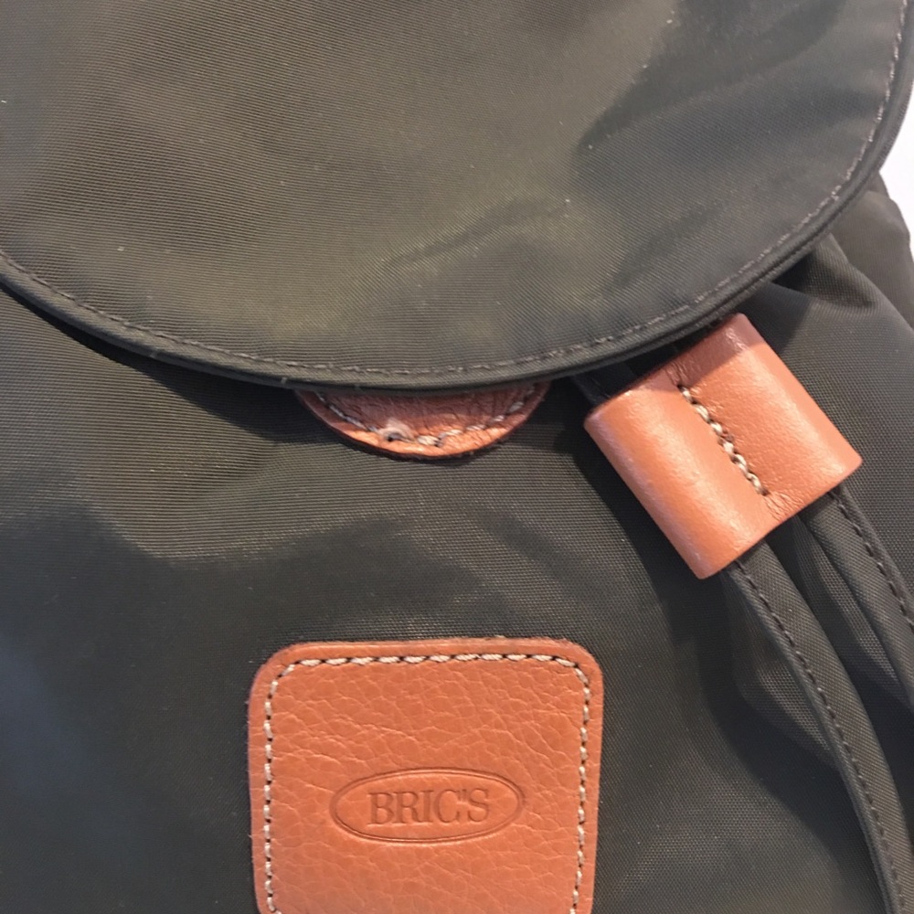 Bric’s Nylon And Leather Drawstring Back Pack - image 3